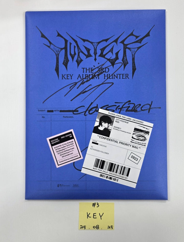 KEY "HUNTER", AMPERS&amp;amp;ONE "LOUD &amp;amp; PROUD", idntt "unevermet" - Hand Autograhped(Signed) Promo Album [25.8.25]
