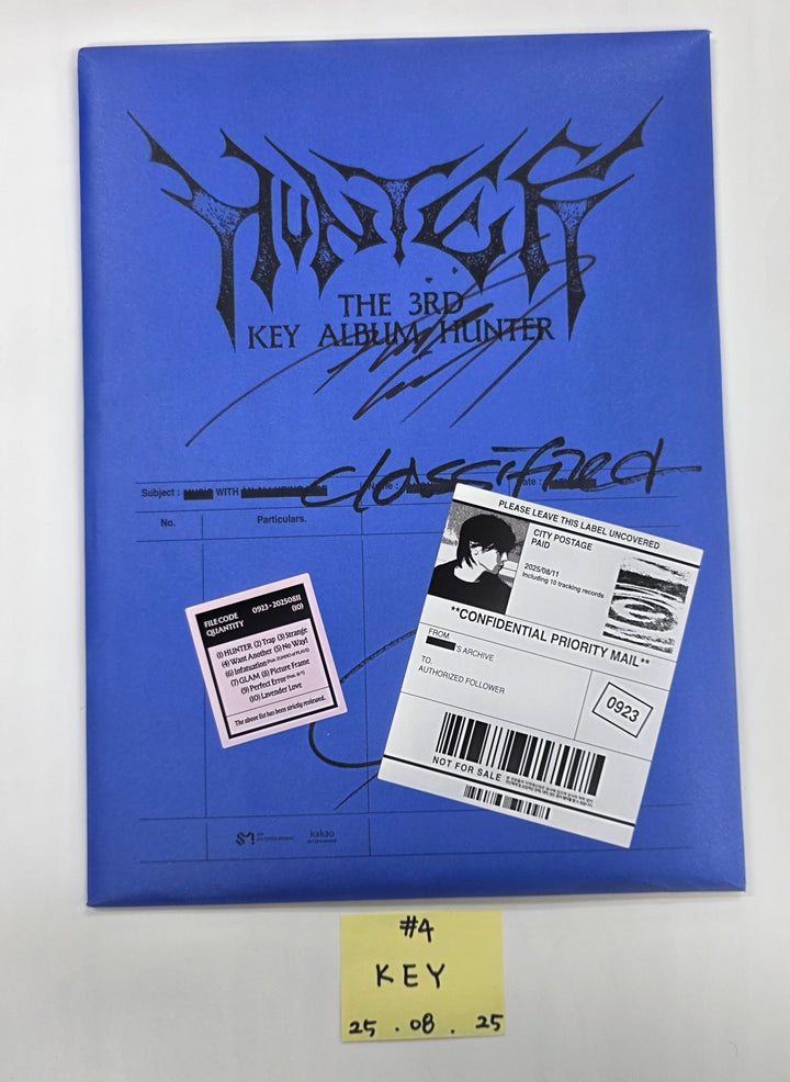 KEY "HUNTER", AMPERS&amp;amp;ONE "LOUD &amp;amp; PROUD", idntt "unevermet" - Hand Autograhped(Signed) Promo Album [25.8.25]