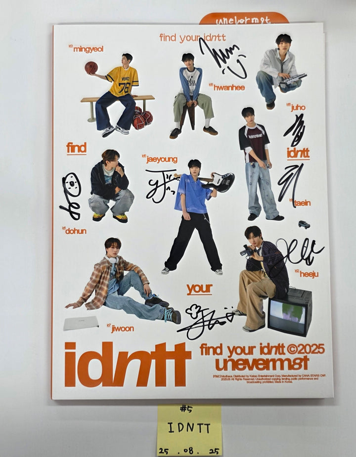 KEY "HUNTER", AMPERS&amp;amp;ONE "LOUD &amp;amp; PROUD", idntt "unevermet" - Hand Autograhped(Signed) Promo Album [25.8.25]