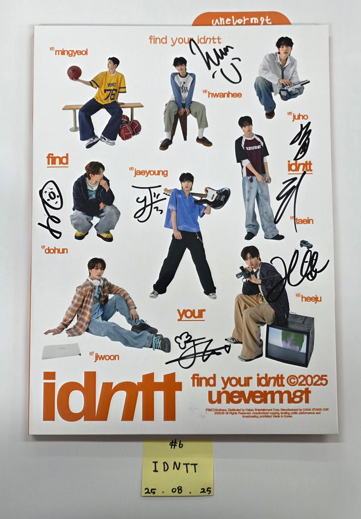 KEY "HUNTER", AMPERS&amp;amp;ONE "LOUD &amp;amp; PROUD", idntt "unevermet" - Hand Autograhped(Signed) Promo Album [25.8.25]
