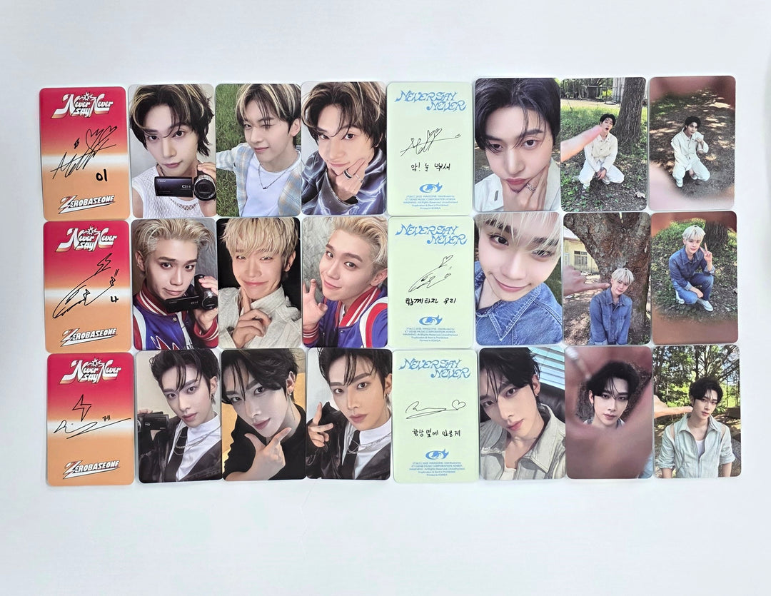 ZEROBASEONE 1st Full "NEVER SAY NEVER" - Official Photocard (PhotoBook Ver.) (2) [25.9.2]