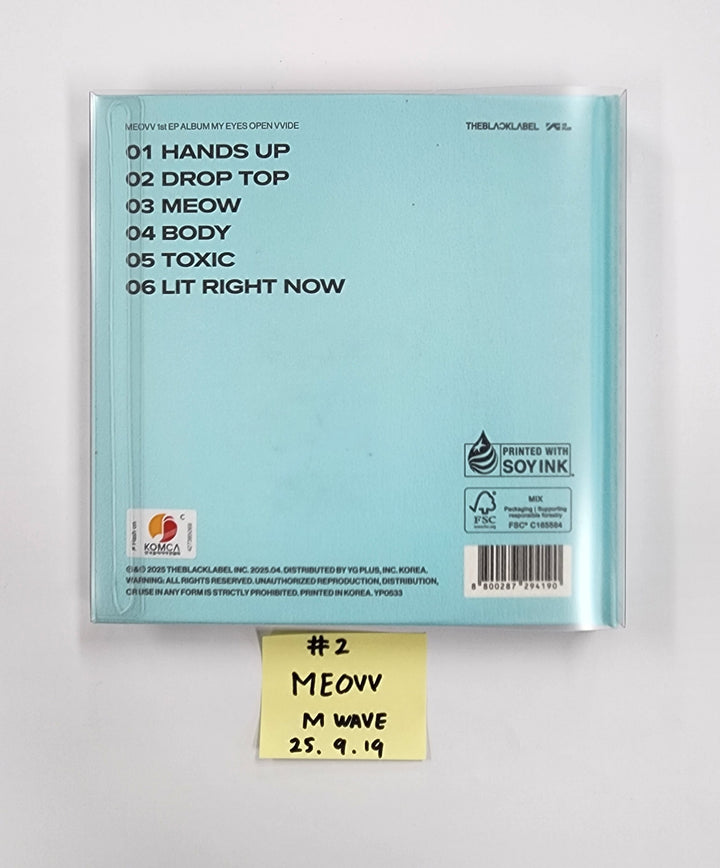 MEOVV 1st EP "MY EYES OPEN VVIDE’" - MWAVE Hand Authgraphed (Signed) Album  [25.9.19]
