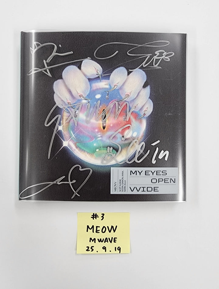 MEOVV 1st EP "MY EYES OPEN VVIDE’" - MWAVE Hand Authgraphed (Signed) Album  [25.9.19]