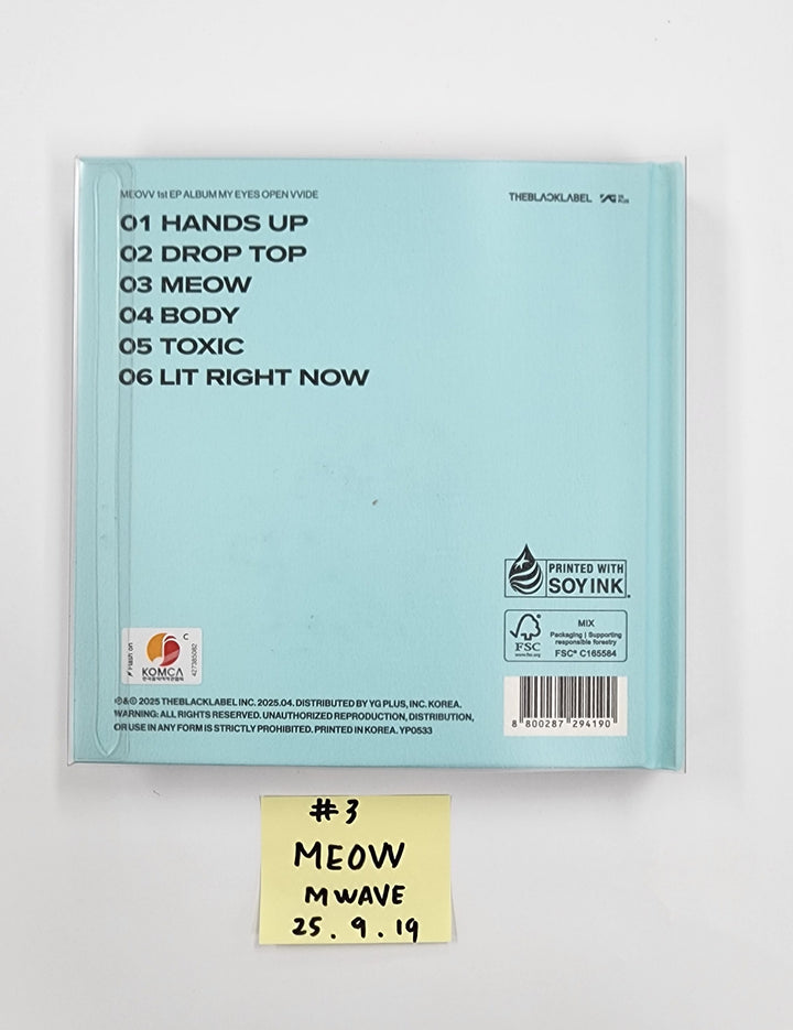 MEOVV 1st EP "MY EYES OPEN VVIDE’" - MWAVE Hand Authgraphed (Signed) Album  [25.9.19]