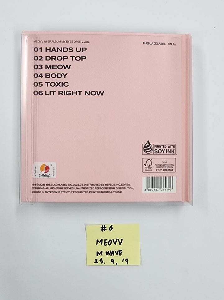 MEOVV 1st EP "MY EYES OPEN VVIDE’" - MWAVE Hand Authgraphed (Signed) Album  [25.9.19]