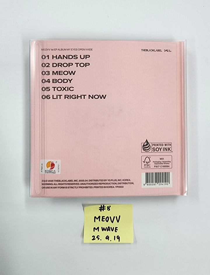MEOVV 1st EP "MY EYES OPEN VVIDE’" - MWAVE Hand Authgraphed (Signed) Album  [25.9.19]