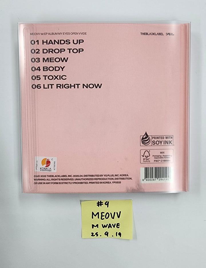 MEOVV 1st EP "MY EYES OPEN VVIDE’" - MWAVE Hand Authgraphed (Signed) Album  [25.9.19]