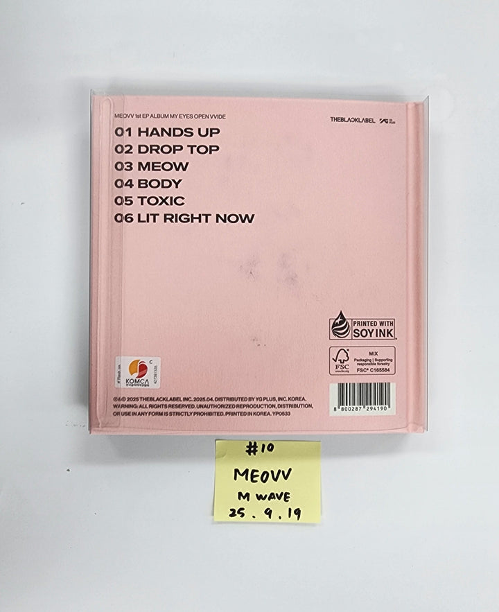 MEOVV 1st EP "MY EYES OPEN VVIDE’" - MWAVE Hand Authgraphed (Signed) Album  [25.9.19]