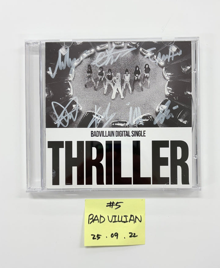 WENDY (of Red velvet) "Cerulean Verge", YUQI (of I-die) "Motivation", BADVILLAIN "THRILLER" - Hand Authgraphed (Signed) Promo Album  [25.9.22]