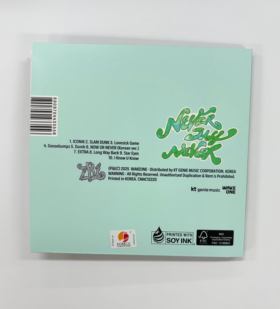 SUNGHANBIN (Of ZEROBASEONE) "NEVER SAY NEVER" - Hand Autographed(Signed) Album &amp; Polaroid [25.9.22]
