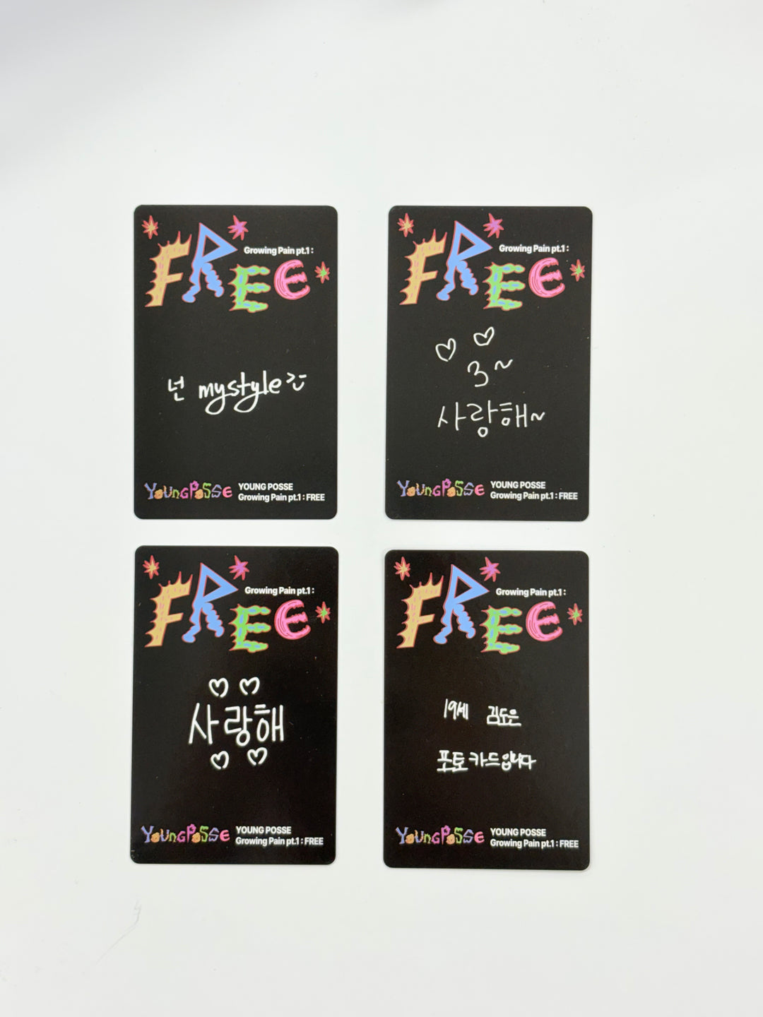 YOUNG POSSE "Growing Pain pt.1 : FREE" - Official Photocard (Jewel Case ver.) [25.9.22]