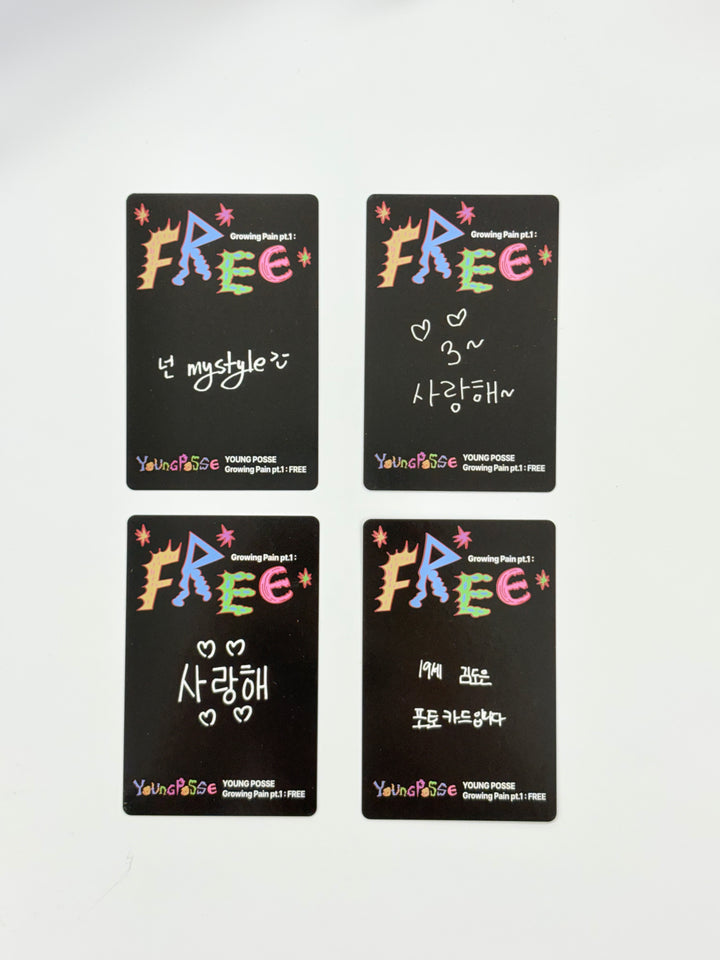 YOUNG POSSE "Growing Pain pt.1 : FREE" - Official Photocard (Jewel Case ver.) [25.9.22]