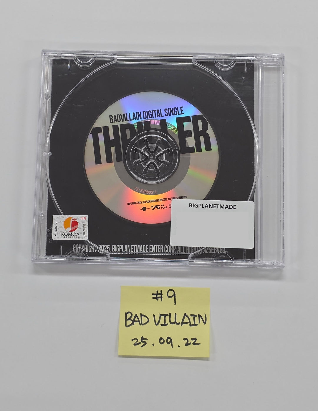 WENDY (of Red velvet) "Cerulean Verge", YUQI (of I-die) "Motivation", BADVILLAIN "THRILLER" - Hand Authgraphed (Signed) Promo Album  [25.9.22]