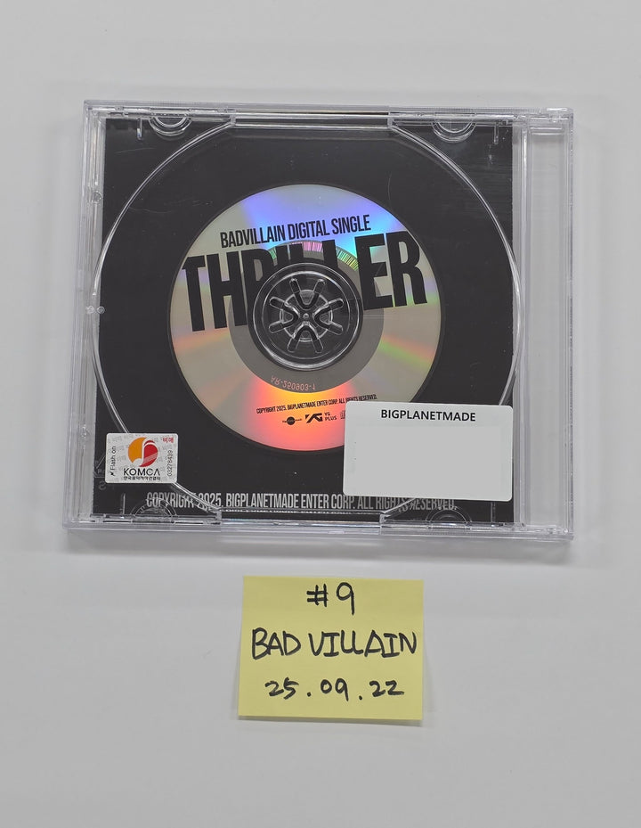 WENDY (of Red velvet) "Cerulean Verge", YUQI (of I-die) "Motivation", BADVILLAIN "THRILLER" - Hand Authgraphed (Signed) Promo Album  [25.9.22]