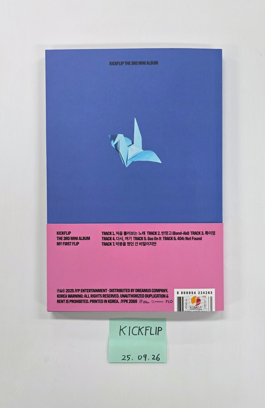 KickFlip "My First Flip" - Hand Authgraphed (Signed) Promo Album  [25.9.26]
