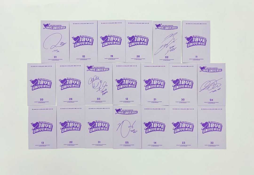 TWICE - 2025 TWICE FANMEETING "10VE UNIVERSE" POP-UP STORE Trading Photocard (1) [25.10.17]