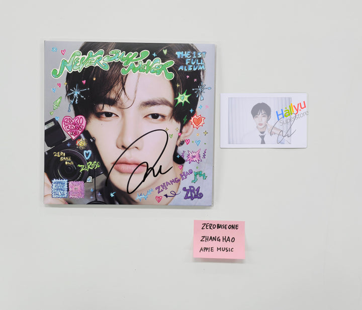 ZHANGHAO (Of ZEROBASEONE) "NEVER SAY NEVER" - Hand Autographed(Signed) Album &amp; Polaroid [25.10.22]