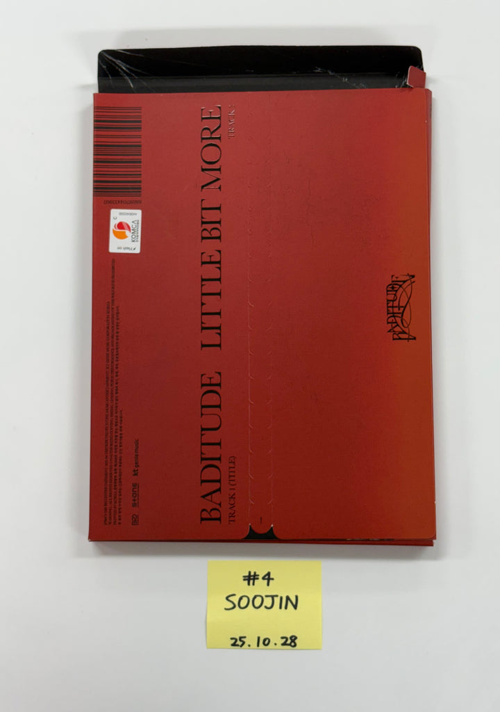 SOOJIN "BADITUDE " - Hand Autograhped(Signed) Album [25.10.28]