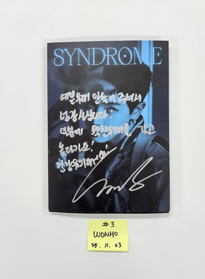 WONHO "SYNDROME" - Hand Autographed(Signed) Promo Album [25.11.03]
