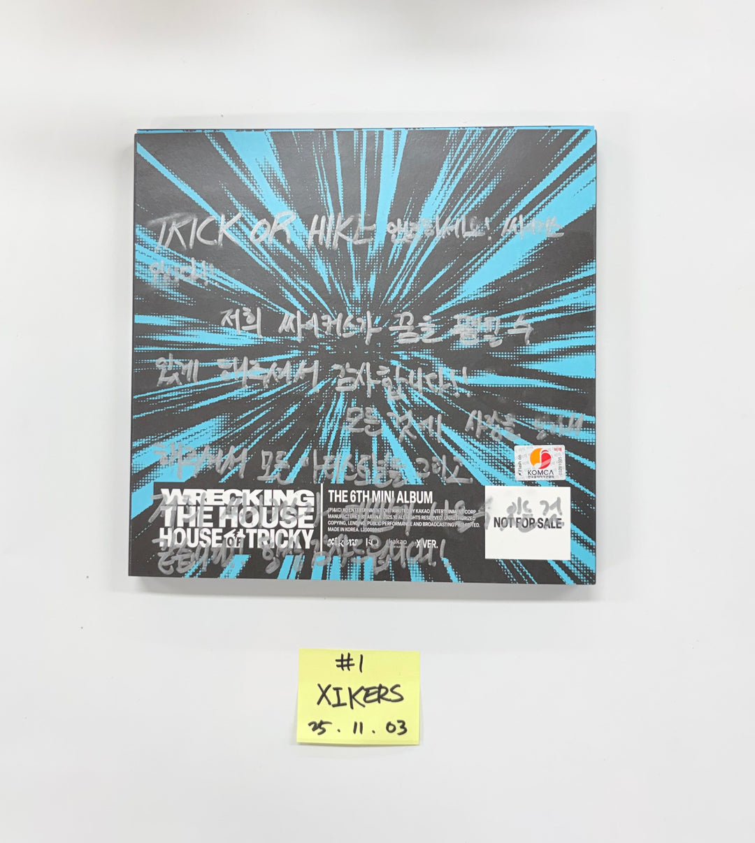 XIKERS "HOUSE OF TRICKY : WRECKING THE HOUSE" - Hand Autographed(Signed) Promo Album [25.11.03]