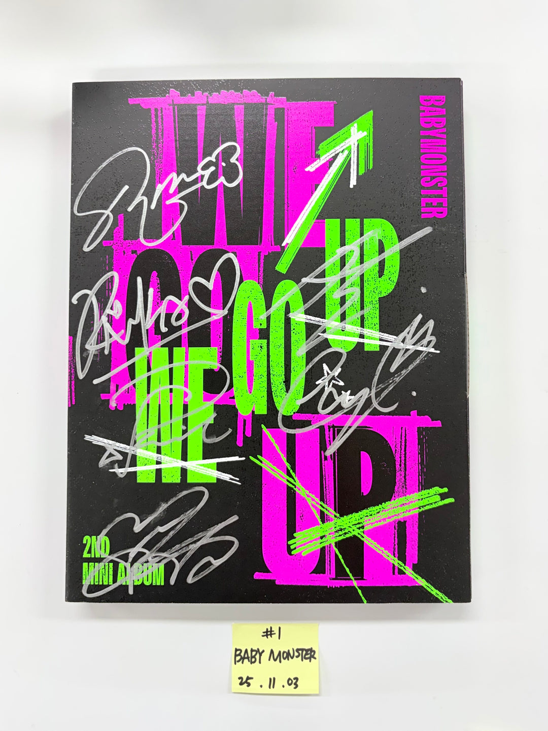 BABYMONSTER "WE GO UP" - Hand Autographed(Signed) Promo Album [25.11.03]