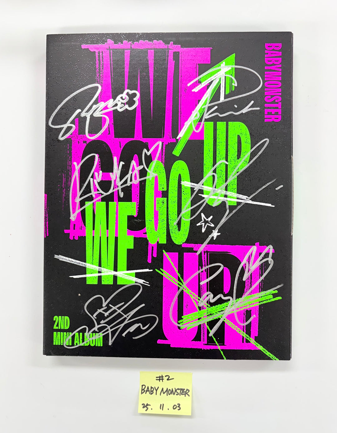 BABYMONSTER "WE GO UP" - Hand Autographed(Signed) Promo Album [25.11.03]