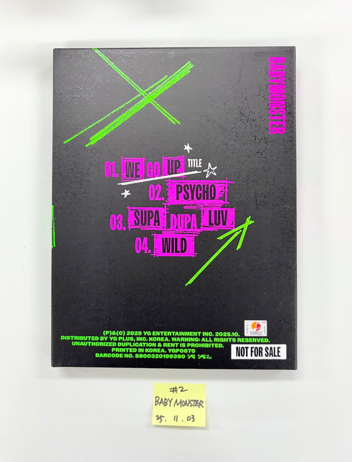 BABYMONSTER "WE GO UP" - Hand Autographed(Signed) Promo Album [25.11.03]