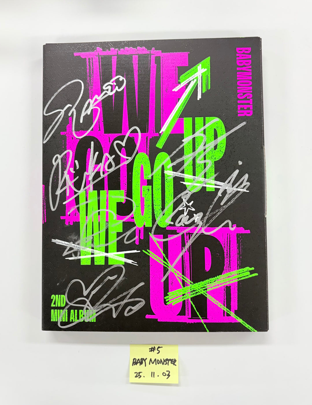 BABYMONSTER "WE GO UP" - Hand Autographed(Signed) Promo Album [25.11.03]