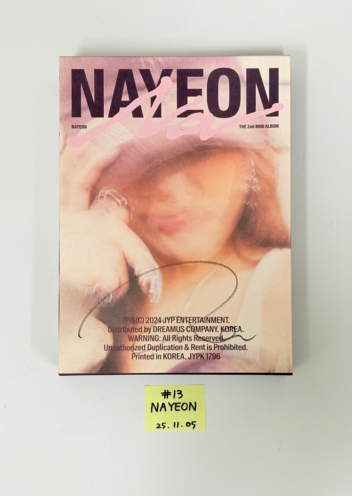 NAYEON (of TWICE) "NA", TZUYU (of TWICE) "abouTZU" - Hand Autographed(Signed) Promo Album [25.11.05]