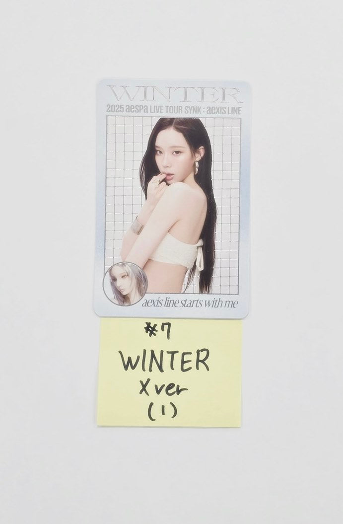 AESPA - "2025 Aespa Live Tour" Trading Photocard (X Ver.) [25.11.18]