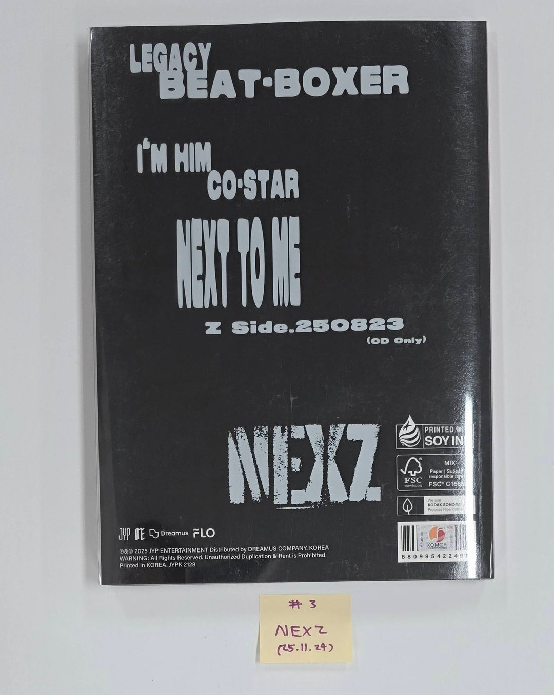 NEXZ "Beat-Boxer" - Hand Autographed(Signed) Promo Album [25.11.24]