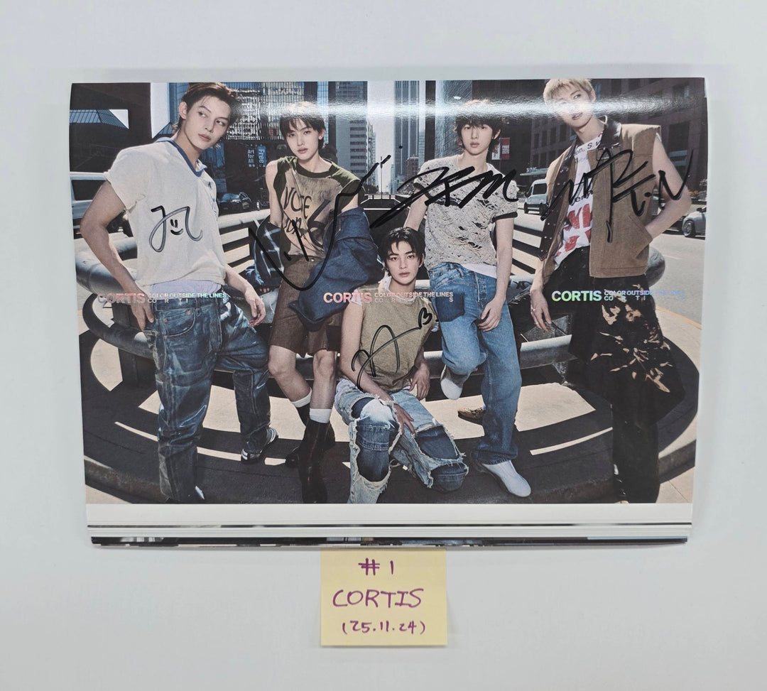 CORTIS "COLOR OUTSIDE THE LINES" - Hand Autographed(Signed) Promo Album [25.11.24]