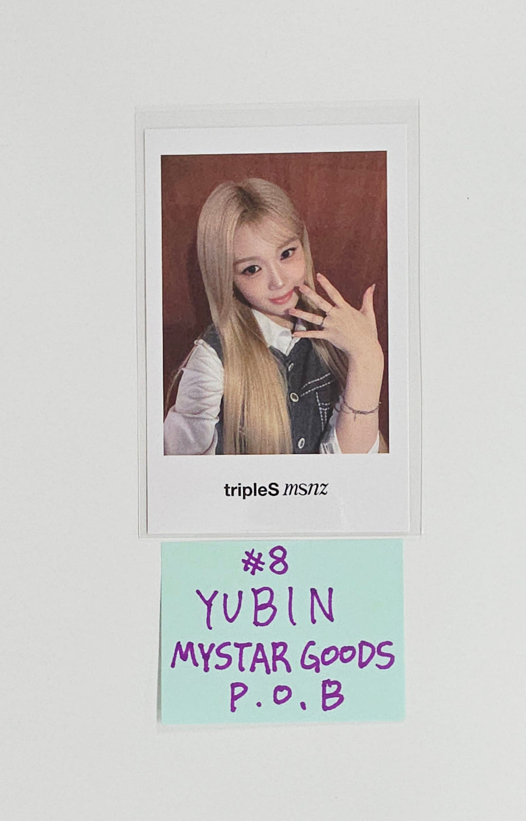 Triples_msnz "Beyond Beauty" - My Star Goods Pre-Order Benefit Polaroid type Photocard (Objekt Music Album ver.) [25.11.27]