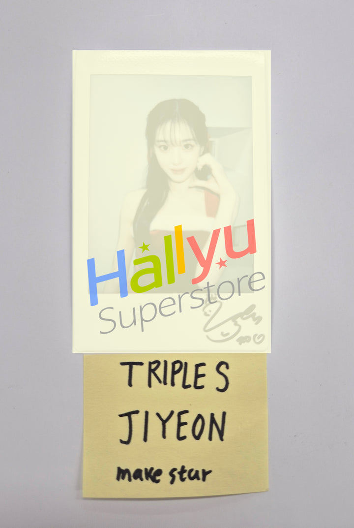 JIYEON (of Triples_msnz) "Beyond Beauty" - Hand Autograhped(Signed) Polaroid [25.12.03]