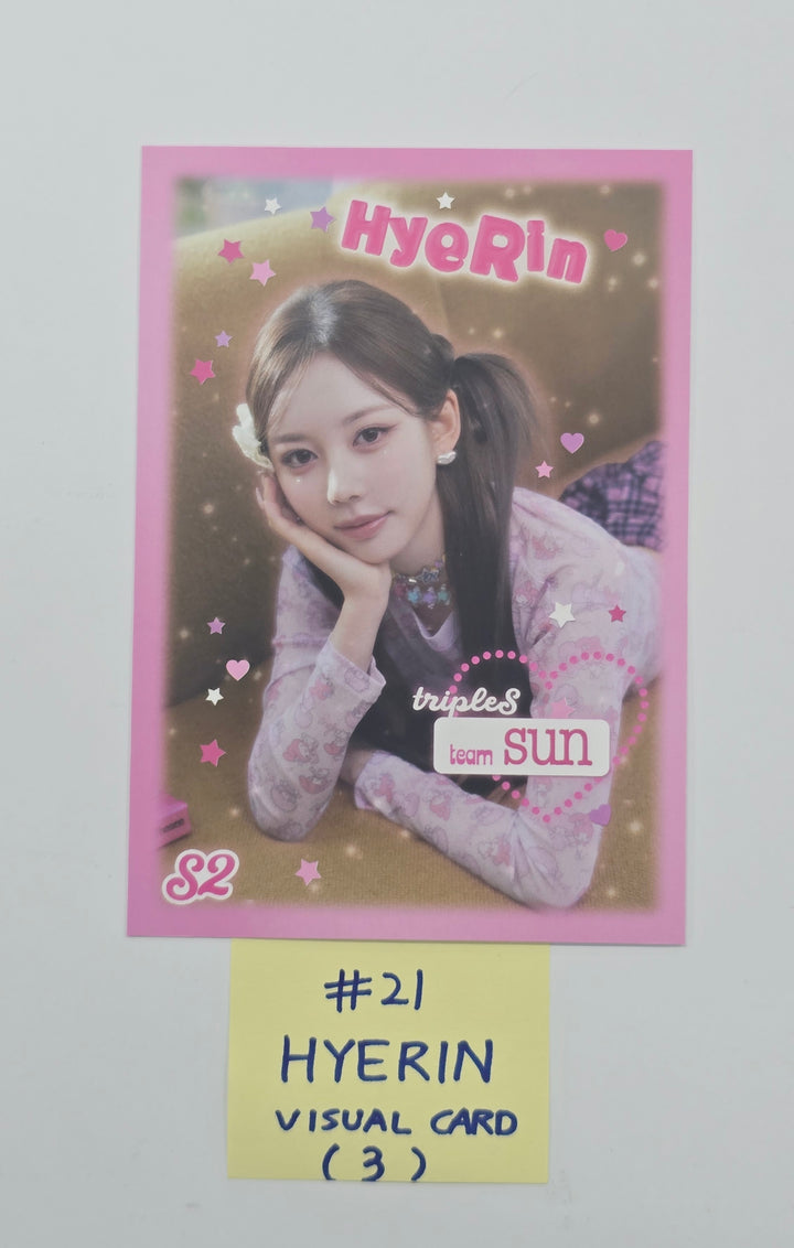 Triples_msnz "Beyond Beauty" - Official Unit Polaroid, ID Photo, Visual Card (MOON, SUN Ver.) [25.12.03]
