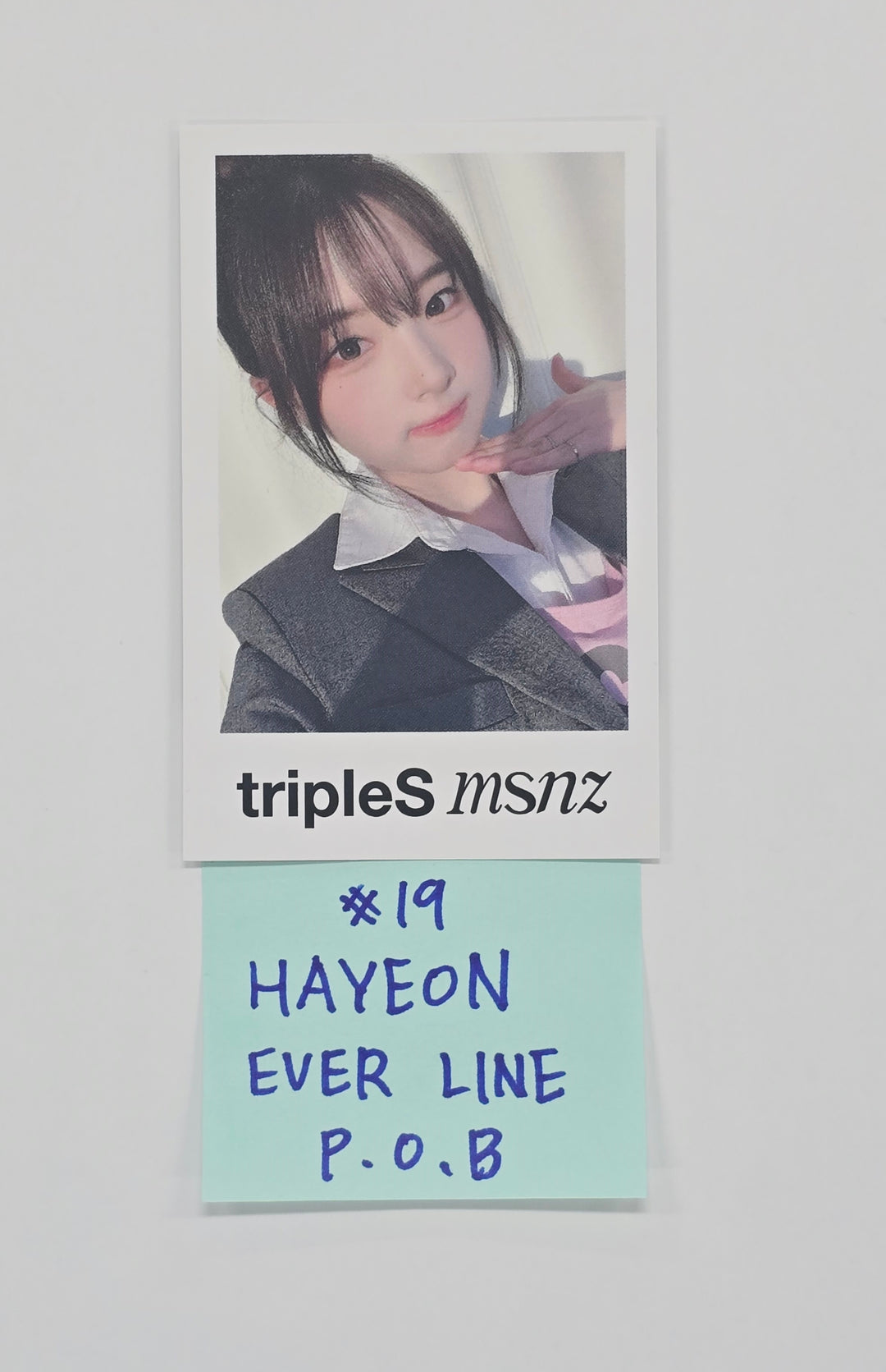 Triples_msnz "Beyond Beauty" - Everline Pre-Order Benefit Polaroid type Photocard [25.12.08]