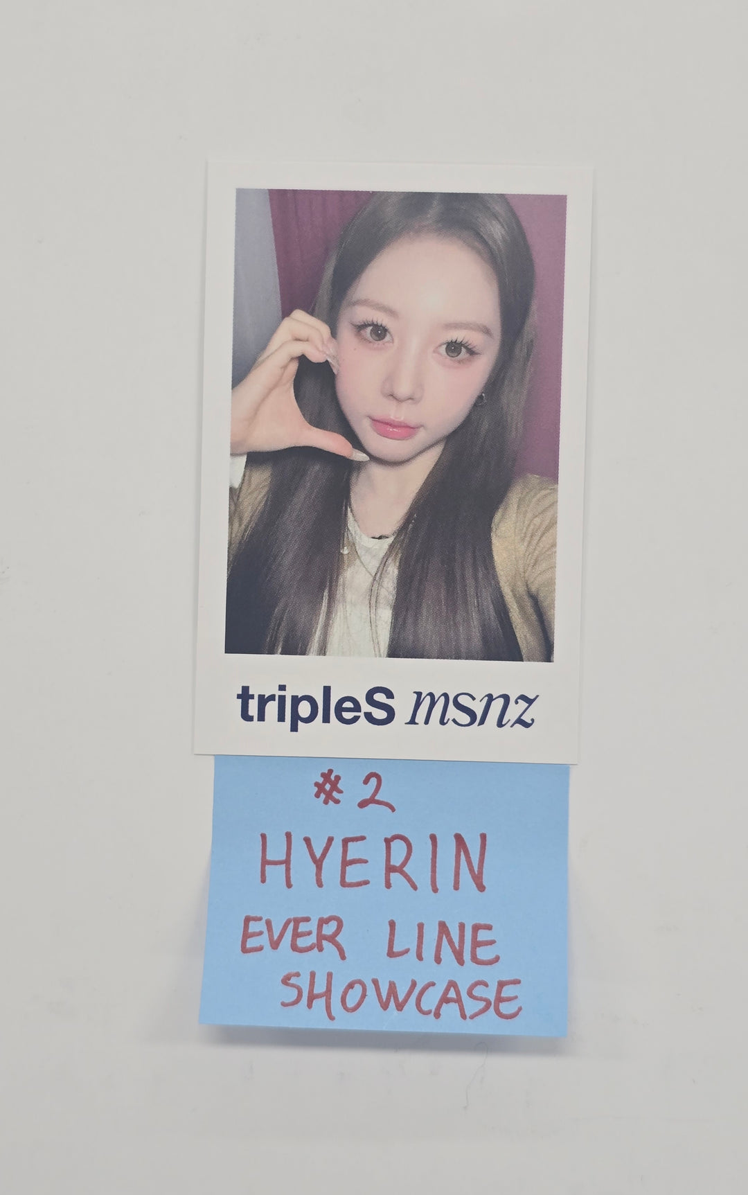 Triples_msnz "Beyond Beauty" - Everline Showcase Event Polaroid type Photocard (Objekt Music Album ver.) [25.12.10]