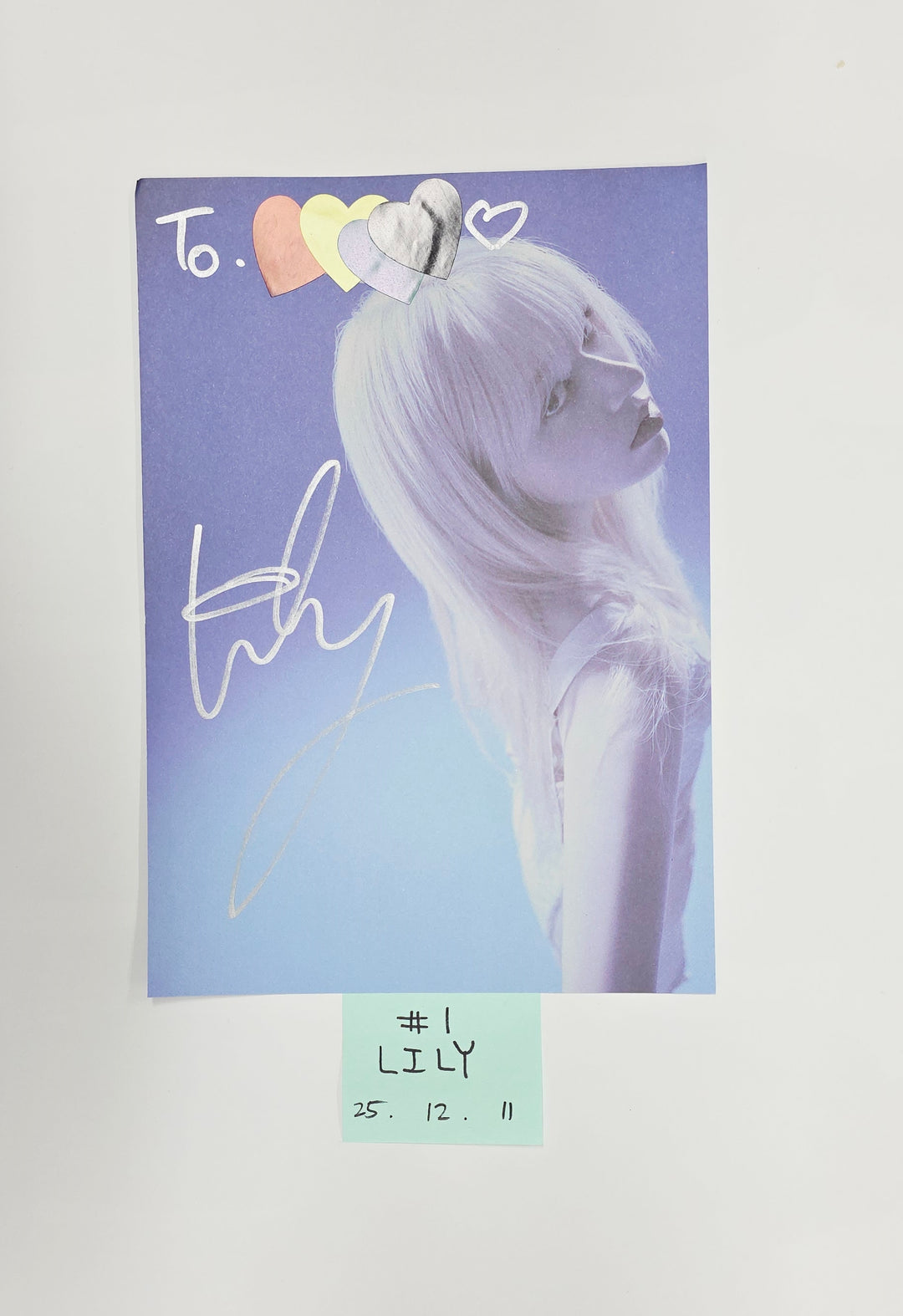 NMIXX "Blue Valentine" - A Cut Page From Fansign Event Album [25.12.11]