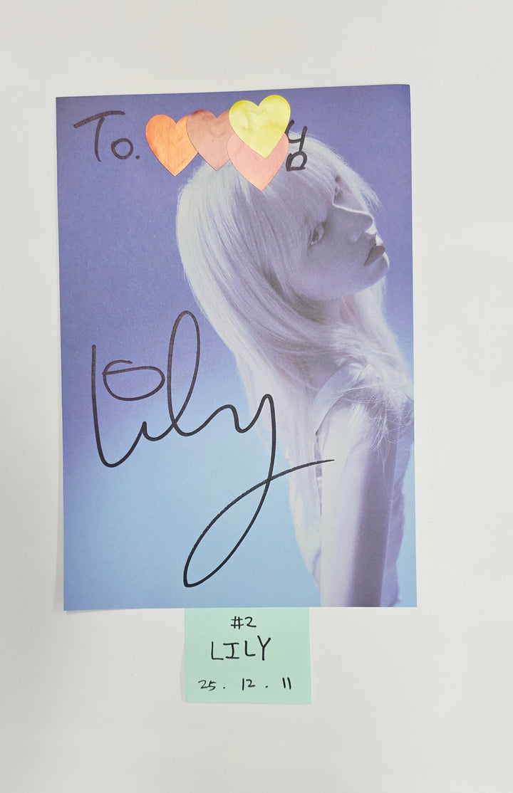 NMIXX "Blue Valentine" - A Cut Page From Fansign Event Album [25.12.11]