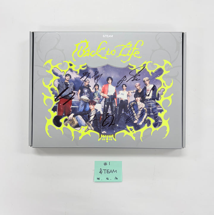 &amp;TEAM "Back to Life" - Hand Autographed(Signed) Promo Album [25.12.15]
