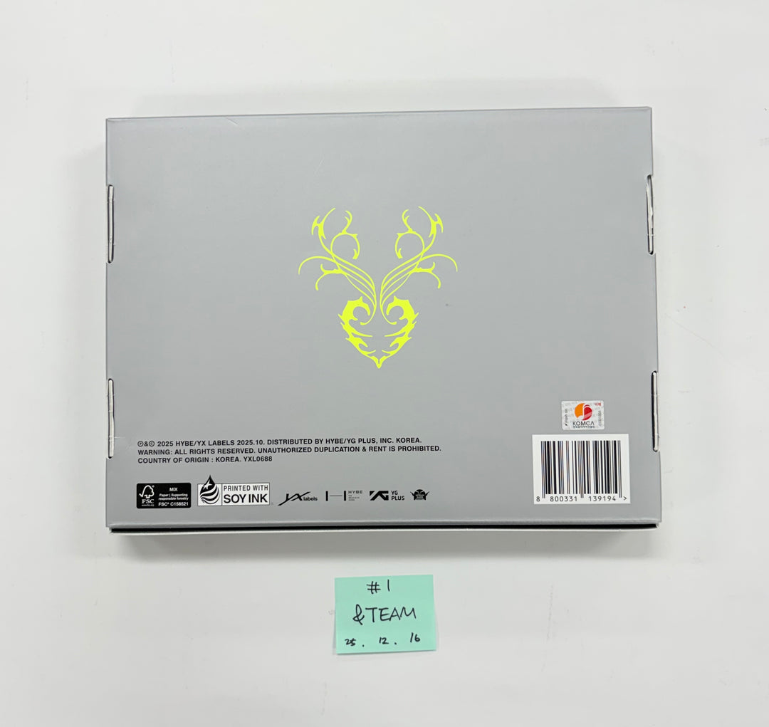 &amp;TEAM "Back to Life" - Hand Autographed(Signed) Promo Album [25.12.15]