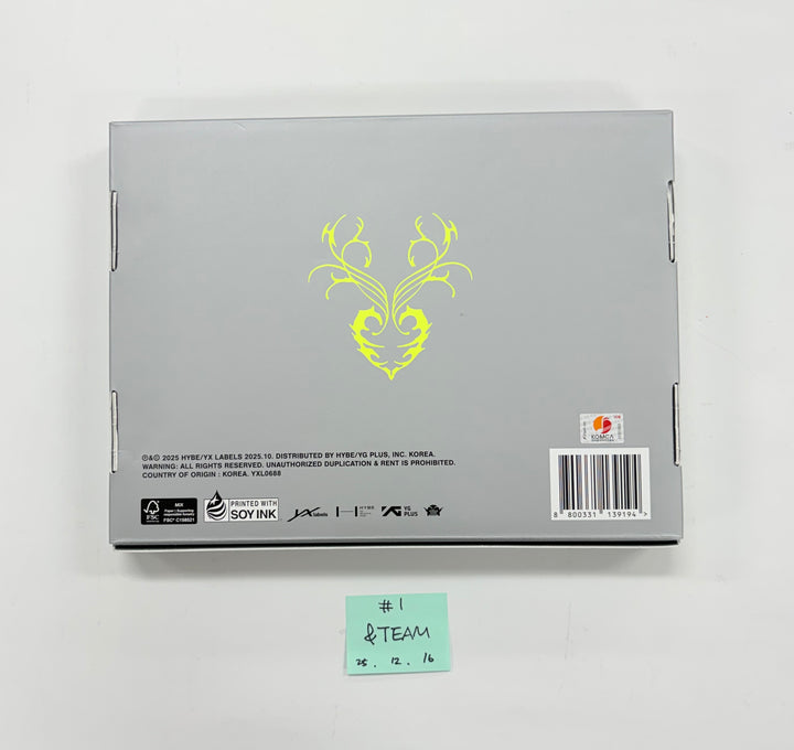 &amp;TEAM "Back to Life" - Hand Autographed(Signed) Promo Album [25.12.15]