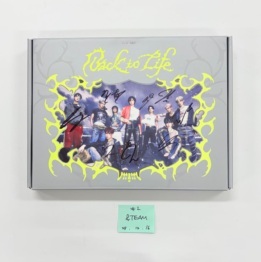 &amp;TEAM "Back to Life" - Hand Autographed(Signed) Promo Album [25.12.15]