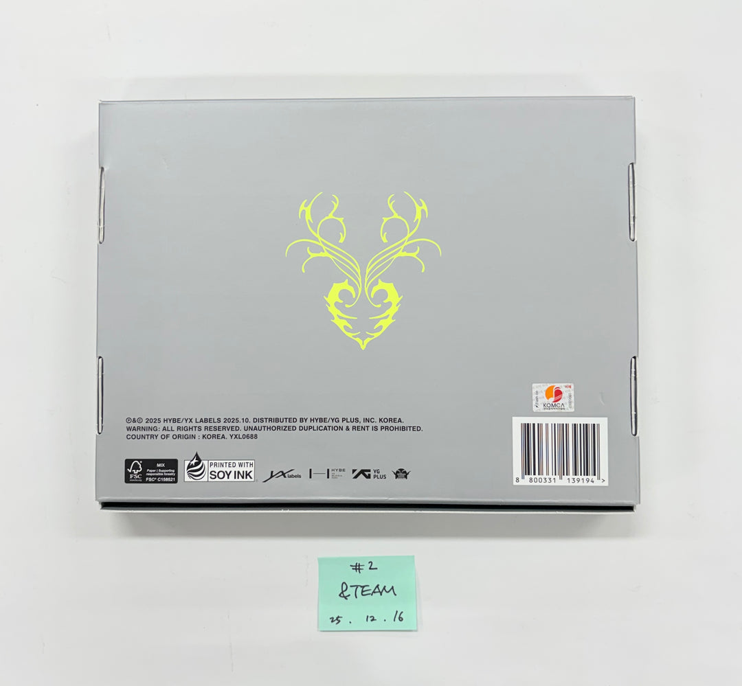 &amp;TEAM "Back to Life" - Hand Autographed(Signed) Promo Album [25.12.15]