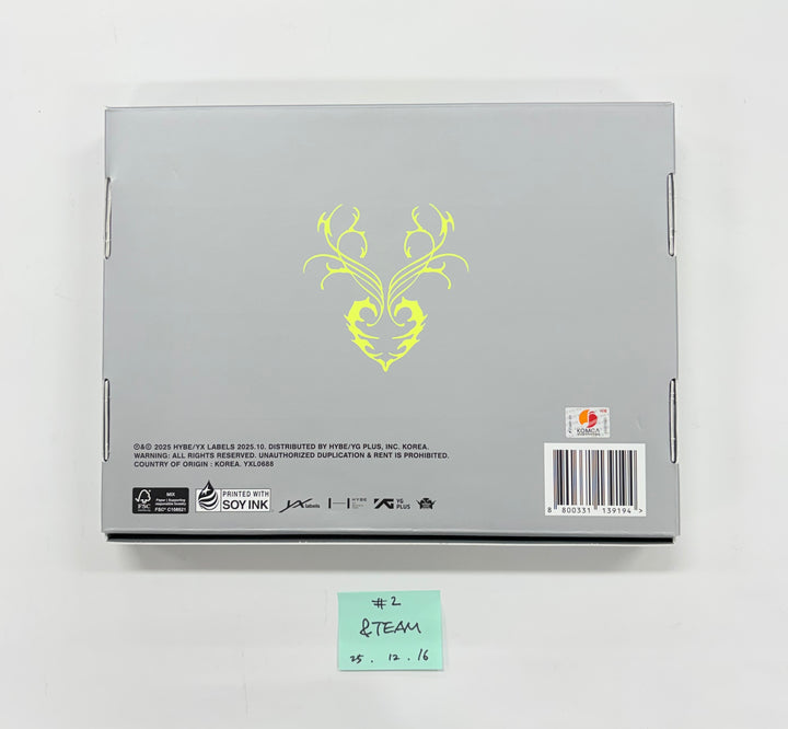 &amp;TEAM "Back to Life" - Hand Autographed(Signed) Promo Album [25.12.15]