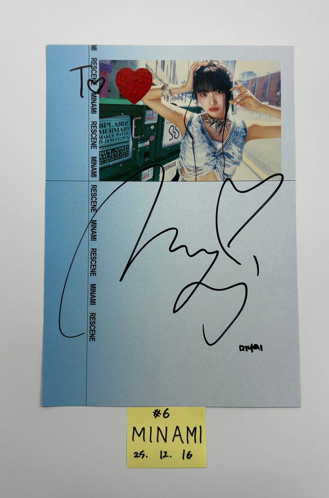 RESCENE  "SCENEDROME" - A Cut Page From Fansign Event Album [25.12.16]