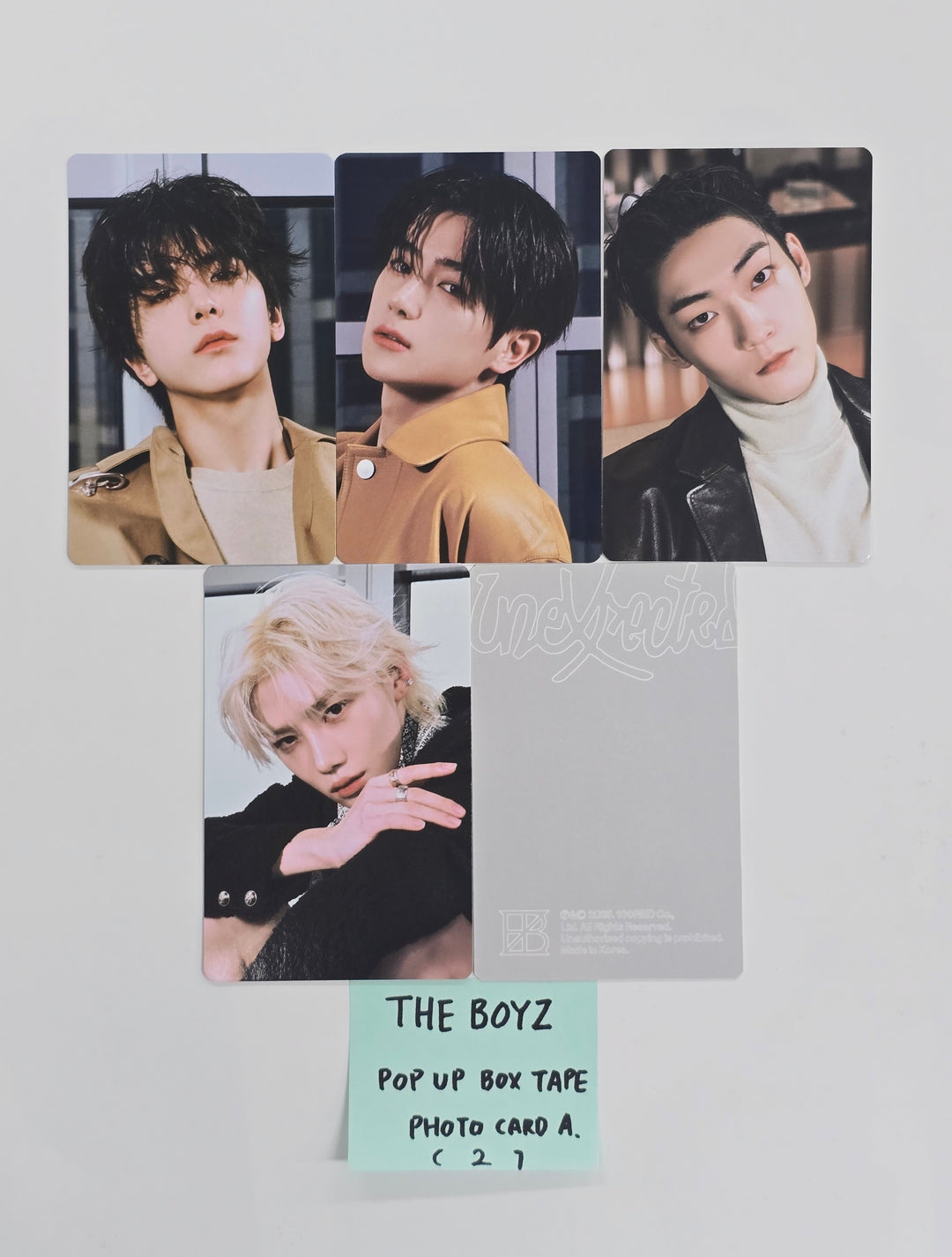 THE BOYZ "Unexpected" - Pop-Up Store Box Tape photocard A ver. [25.12.16]