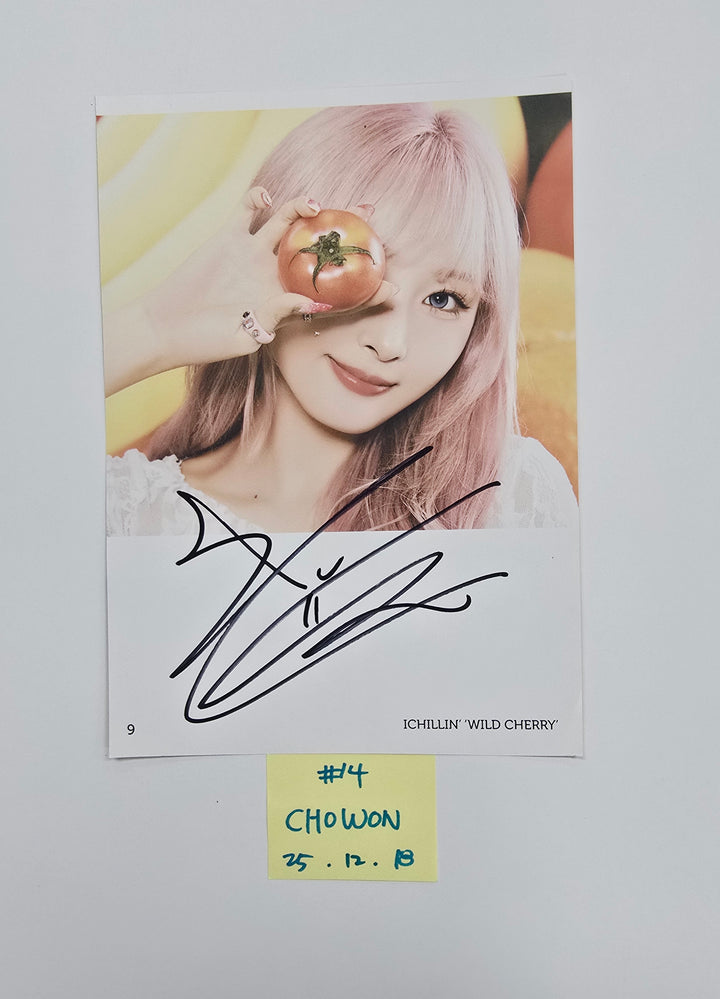 ICHILLIN "WILD CHERRY" - A Cut Page From Fansign Event Album [25.12.18]
