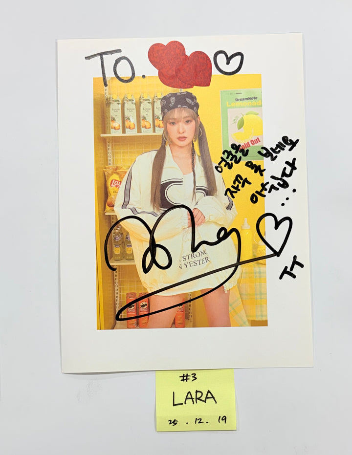 DreamNote "Secondary Page" - A Cut Page From Fansign Event Album [25.12.19]