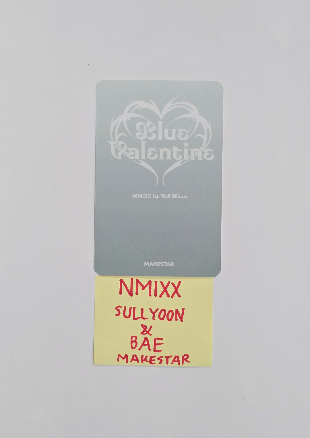 SULLYOON &amp; BAE (of NMIXX) "Blue Valentine" - Makestar Fansign Event Winner Photocard [25.12.22]